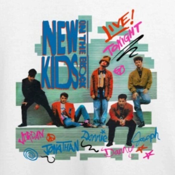 New Kids On The Block NKOTB No More Games Music Tour Concert Band Fan T-Shirt - Picture 2 of 5